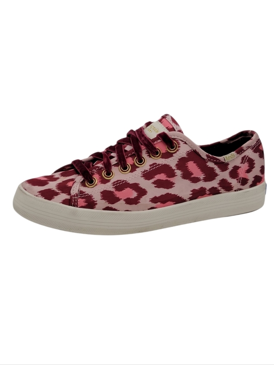 Keds X Kate Spade Shoes - Keds Kate Spade Sneakers Women Size 7 Pink Burgundy Satin Velvet Shoelaces Logo